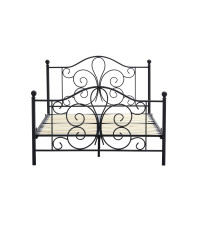 PANAMA 140 cm łóżko metalowe czarny (2p1szt)