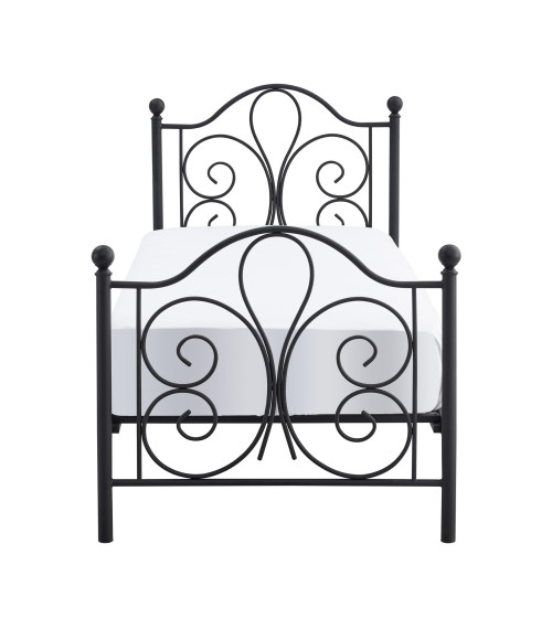 PANAMA 90 cm łóżko metalowe czarny (2p1szt)