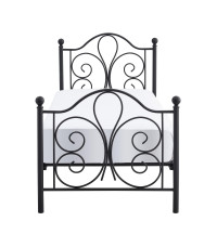 PANAMA 90 cm łóżko metalowe czarny (2p1szt)