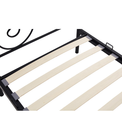PANAMA 90 cm łóżko metalowe czarny (2p1szt)