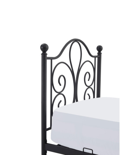 PANAMA 90 cm łóżko metalowe czarny (2p1szt)