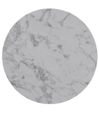 PAOLA zestaw 2 ław, marmur / srebrny (1p1szt)