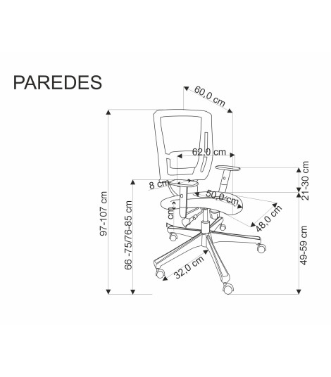 PAREDES fotel gabinetowy czarny (1p1szt))