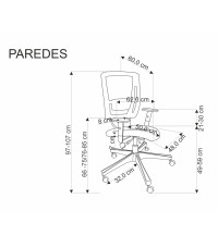 PAREDES fotel gabinetowy czarny (1p1szt))