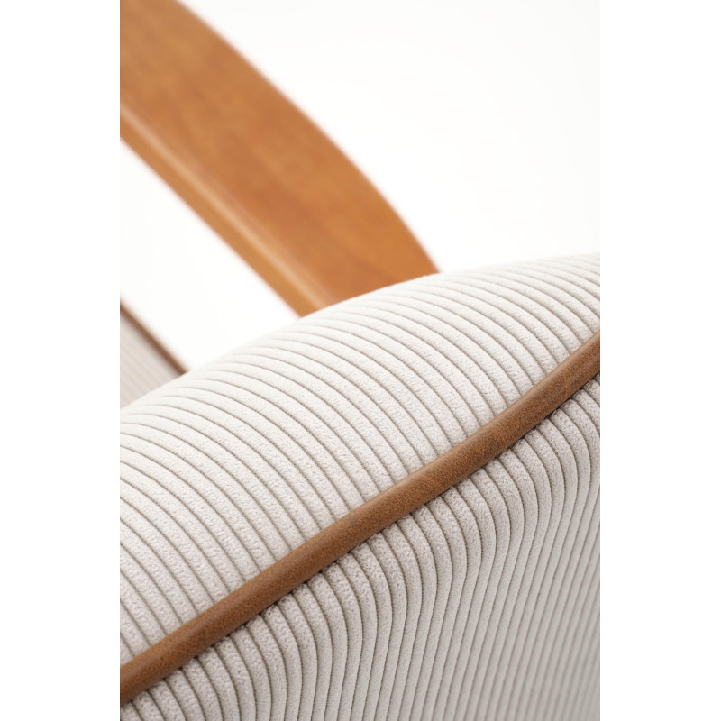 PASTORE fotel wypoczynkowy jasny beż / jasny orzech (1p1szt)