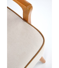 PASTORE fotel wypoczynkowy jasny beż / jasny orzech (1p1szt)