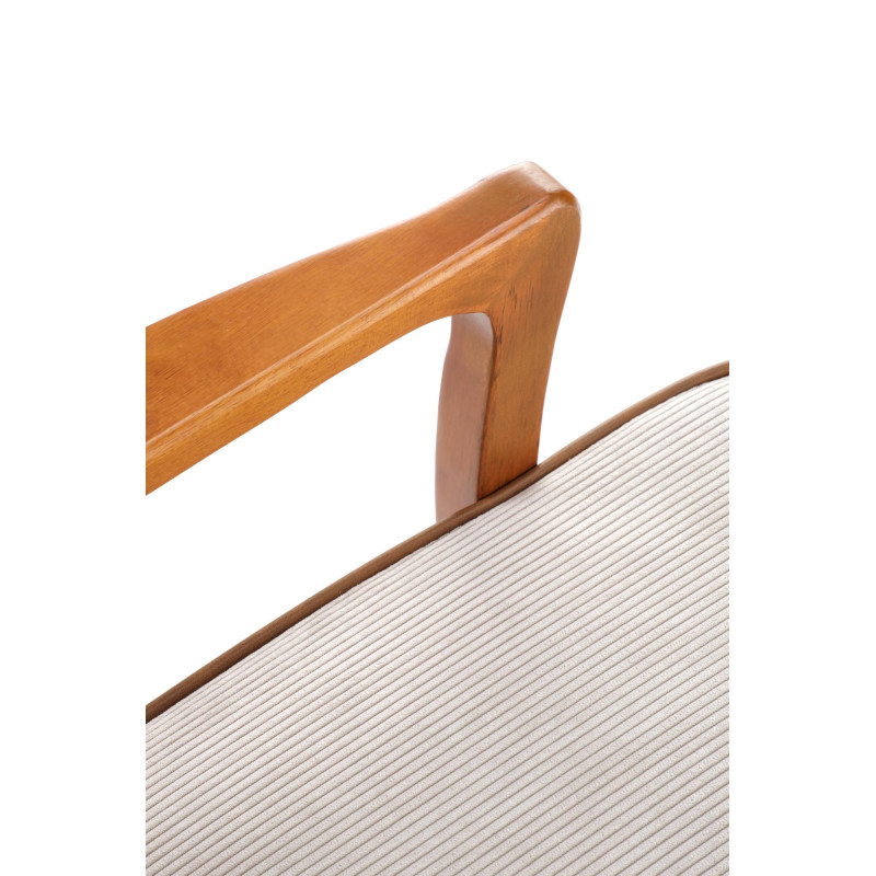 PASTORE fotel wypoczynkowy jasny beż / jasny orzech (1p1szt)