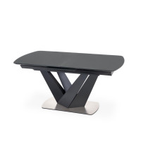 PATRIZIO stół rozkładany blat - ciemny popiel, noga - czarny (2p1szt)