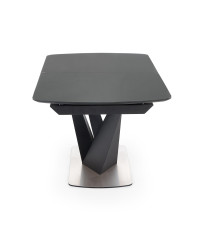 PATRIZIO stół rozkładany blat - ciemny popiel, noga - czarny (2p1szt)