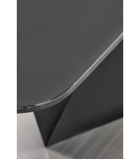 PATRIZIO stół rozkładany blat - ciemny popiel, noga - czarny (2p1szt)