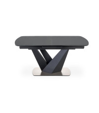 PATRIZIO stół rozkładany blat - ciemny popiel, noga - czarny (2p1szt)