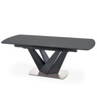 PATRIZIO stół rozkładany blat - ciemny popiel, noga - czarny (2p1szt)