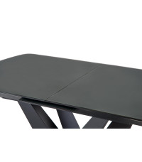 PATRIZIO stół rozkładany blat - ciemny popiel, noga - czarny (2p1szt)