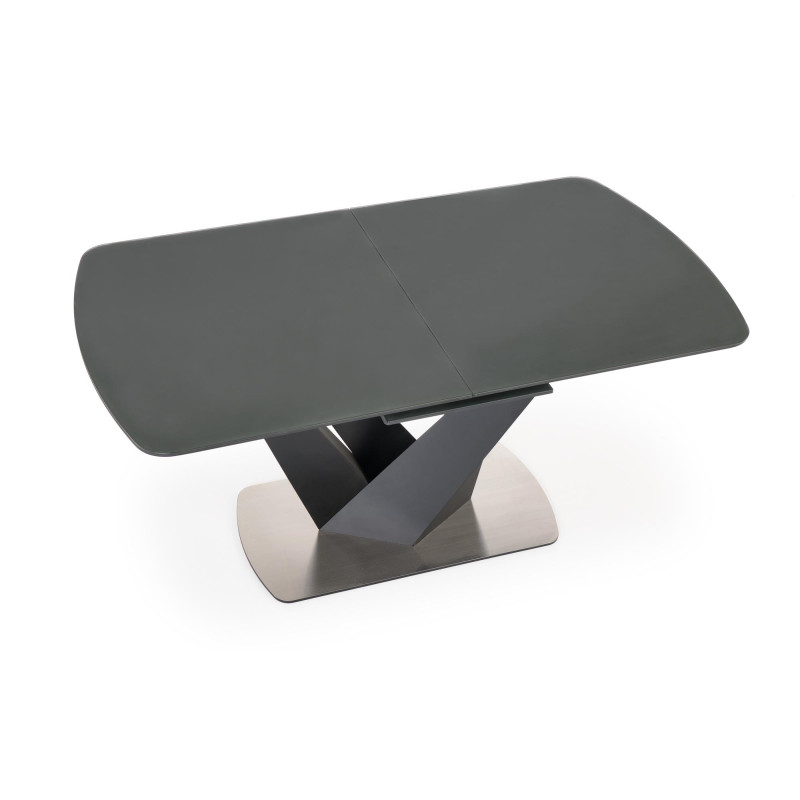 PATRIZIO stół rozkładany blat - ciemny popiel, noga - czarny (2p1szt)