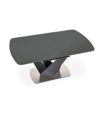 PATRIZIO stół rozkładany blat - ciemny popiel, noga - czarny (2p1szt)