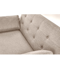 PAULINIO sofa rozkładana, beżowy (2p1szt)