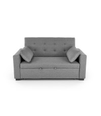 PAULINIO sofa rozkładana, popielaty (2p1szt)