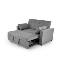 PAULINIO sofa rozkładana, popielaty (2p1szt)