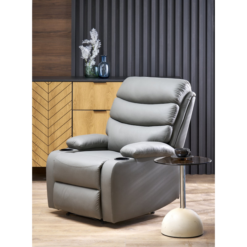 PERUS fotel wypoczynkowy popielaty (1p1szt)