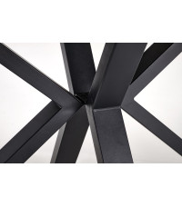 PLATAN stół rozkładany, biały marmur / czarny (2p1szt)