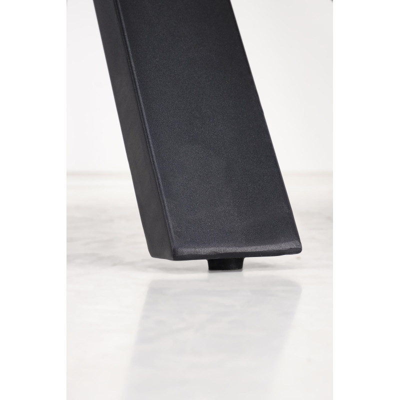 PLATAN stół rozkładany, biały marmur / czarny (2p1szt)