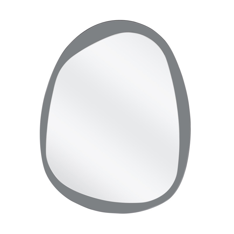 PLAZA lustro ścienne, srebrny / niebieski (1p1szt)