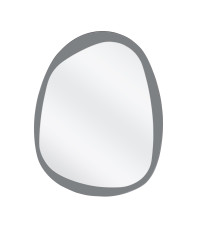 PLAZA lustro ścienne, srebrny / niebieski (1p1szt)