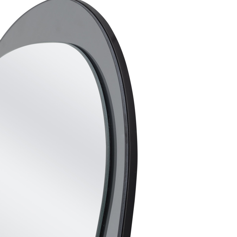 PLAZA lustro ścienne, srebrny / niebieski (1p1szt)