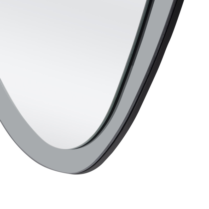 PLAZA lustro ścienne, srebrny / niebieski (1p1szt)