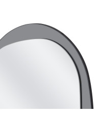 PLAZA lustro ścienne, srebrny / niebieski (1p1szt)