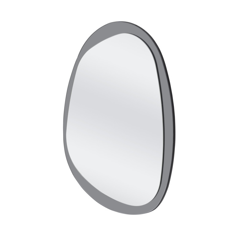 PLAZA lustro ścienne, srebrny / niebieski (1p1szt)