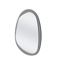 PLAZA lustro ścienne, srebrny / niebieski (1p1szt)