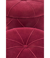 POLLY zestaw 2 puf, bordowy (1p1kpl)