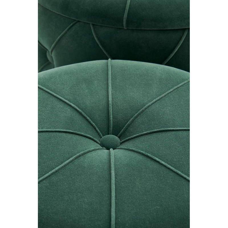 POLLY zestaw 2 puf, ciemny zielony (1p1kpl)