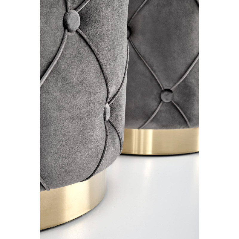 POLLY zestaw 2 puf, popiel (1p1kpl)