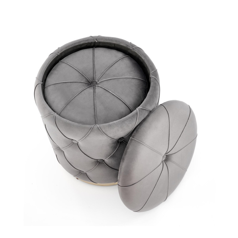 POLLY zestaw 2 puf, popiel (1p1kpl)