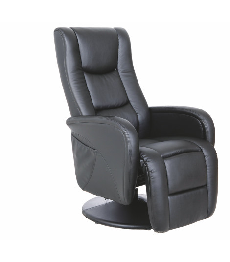 PULSAR recliner z funkcją masażu czarny