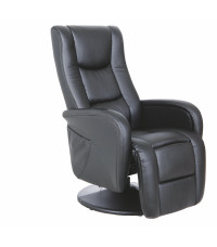 PULSAR recliner z funkcją masażu czarny