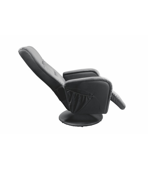 PULSAR recliner z funkcją masażu czarny