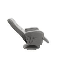 PULSAR recliner z funkcją masażu popielaty