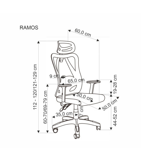 RAMOS fotel gabinetowy czarny (1p1szt)