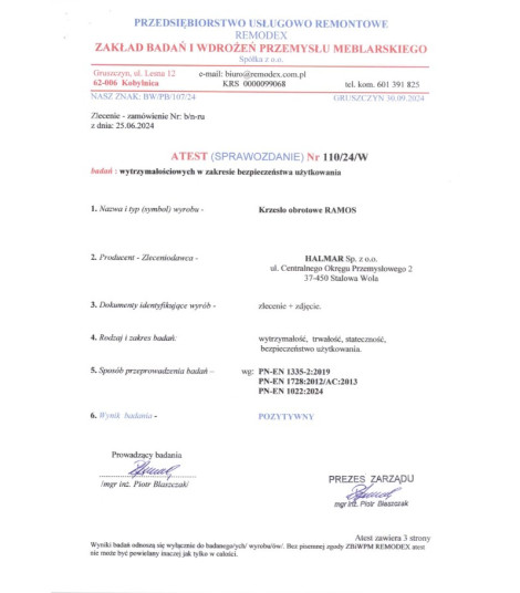 RAMOS fotel gabinetowy czarny (1p1szt)