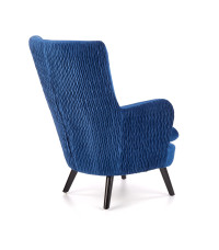 RAVEL fotel wypoczynkowy granatowy / czarny