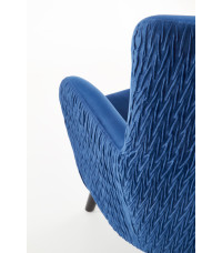 RAVEL fotel wypoczynkowy granatowy / czarny