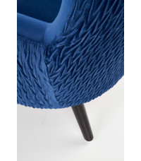 RAVEL fotel wypoczynkowy granatowy / czarny