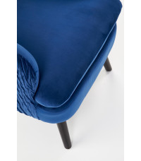 RAVEL fotel wypoczynkowy granatowy / czarny