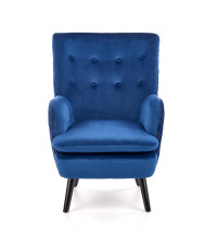 RAVEL fotel wypoczynkowy granatowy / czarny