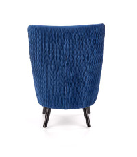 RAVEL fotel wypoczynkowy granatowy / czarny