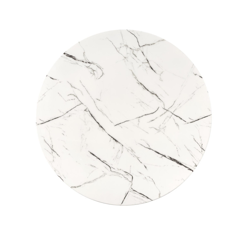 RAYMOND 2 stół, blat - biały marmur, nogi - złoty (2p1szt)