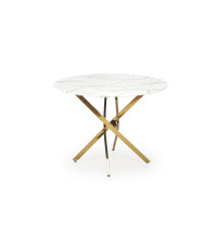 RAYMOND 2 stół, blat - biały marmur, nogi - złoty (2p1szt)